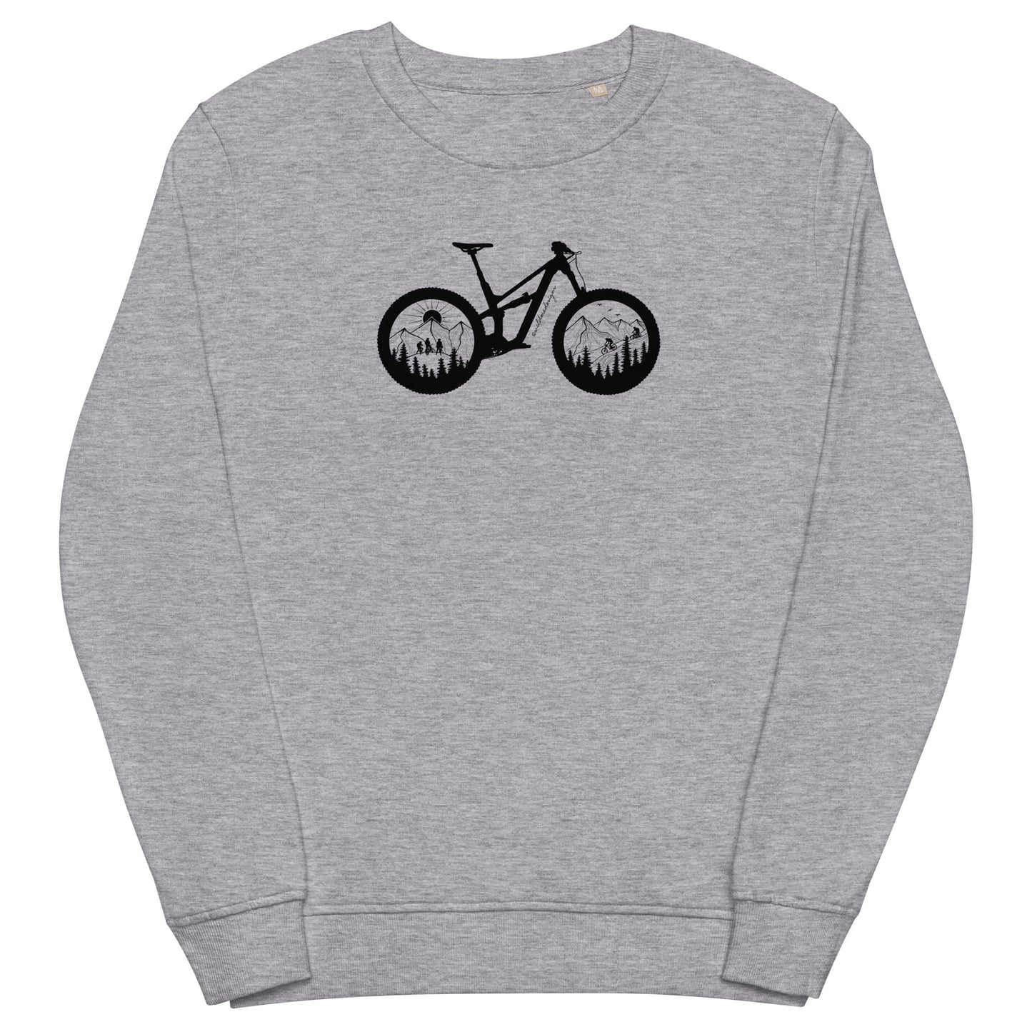 Bike Unisex Organic Sweatshirt